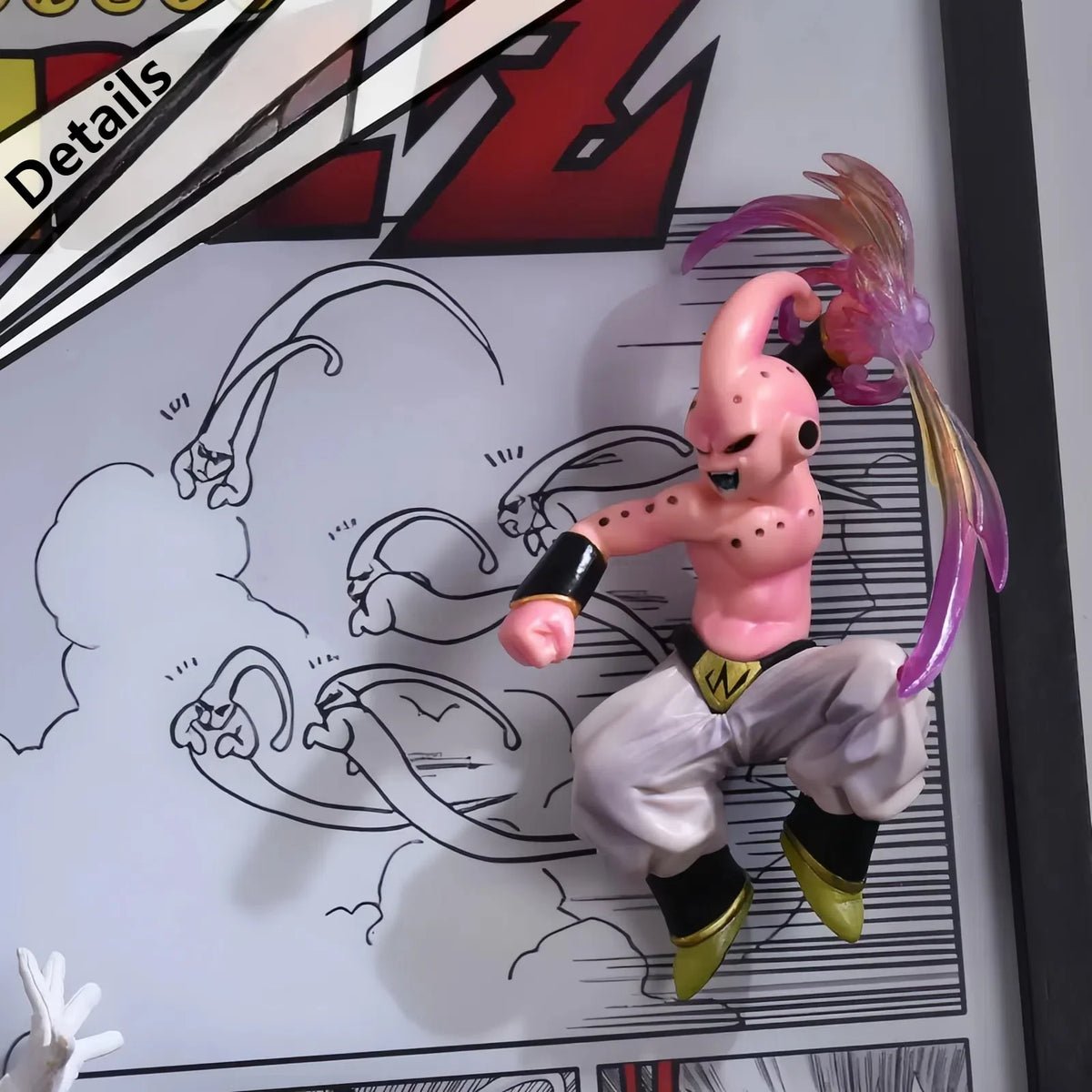 Dragon Ball Z Vegito vs Majin Buu 3D Light Painting