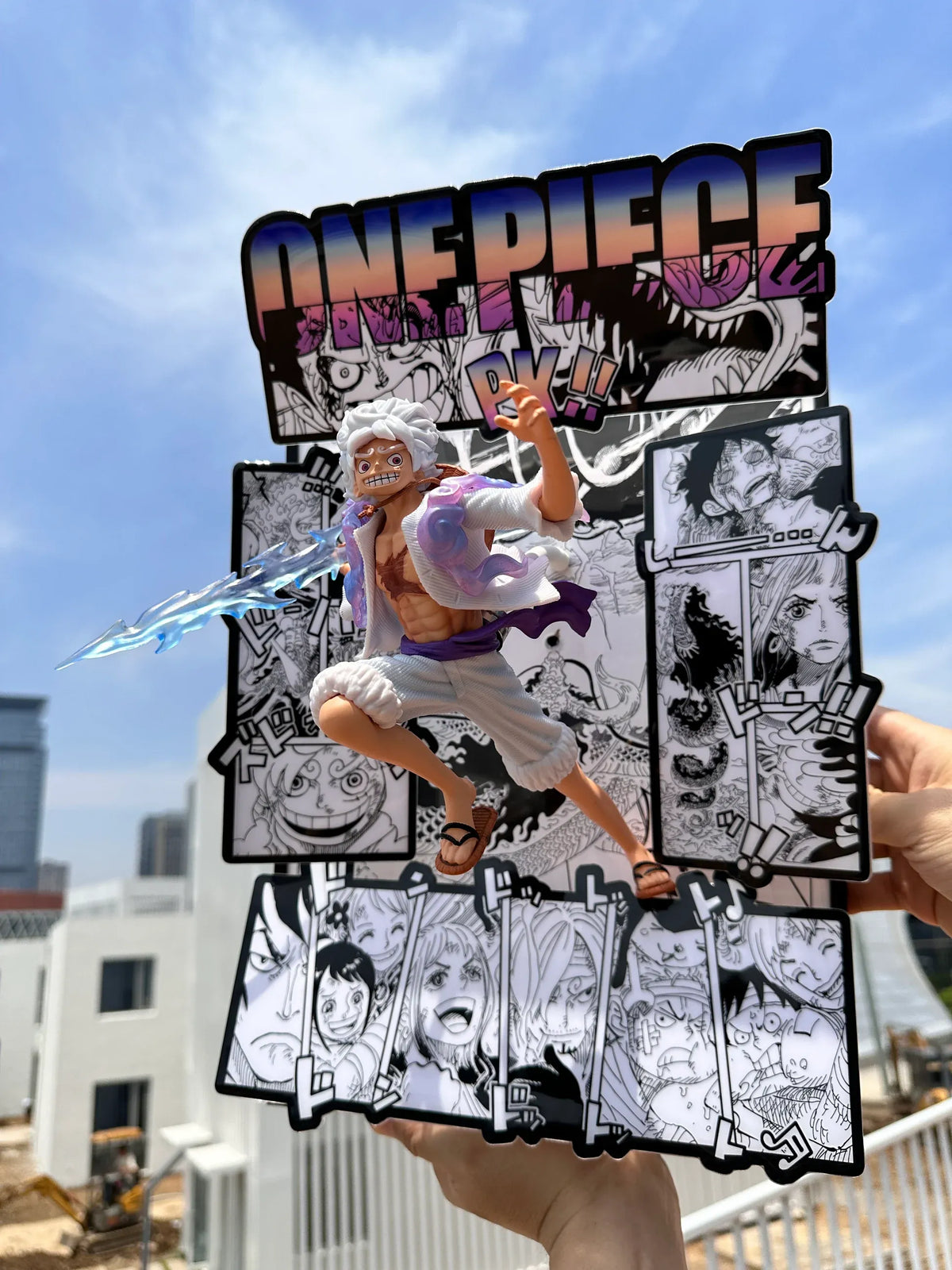 3D Luffy Gear 5 Nika Anime Art Home Decor