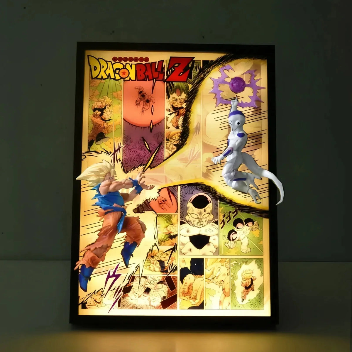 Goku vs Ferisa fight scene 3D Light Painting