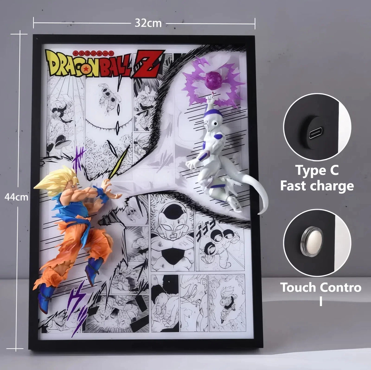 Goku vs Ferisa fight scene 3D Light Painting