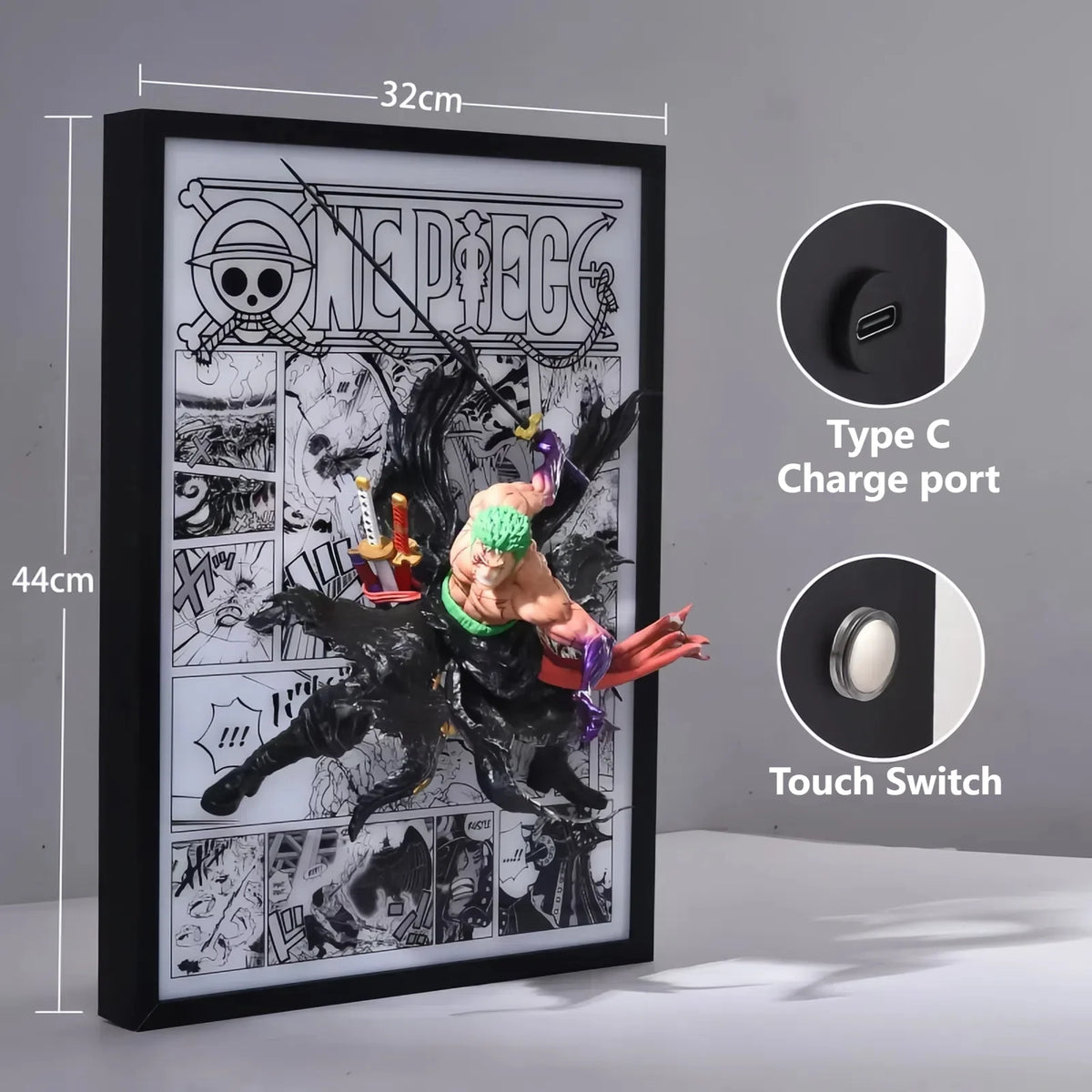 Zoro Anime art 3D Light Painting