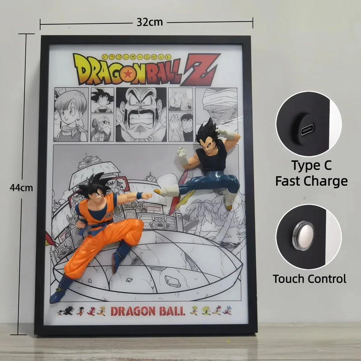 Dragon Ball Z Goku & Vegeta 3D Light Painting