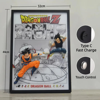 Dragon Ball Z Goku & Vegeta 3D Light Painting