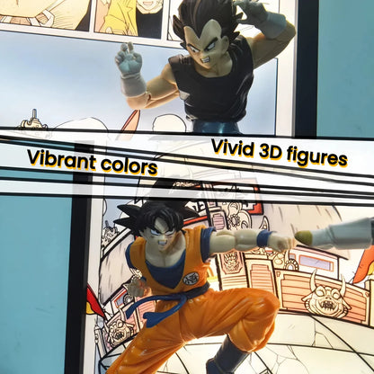 Dragon Ball Z Goku & Vegeta 3D Light Painting