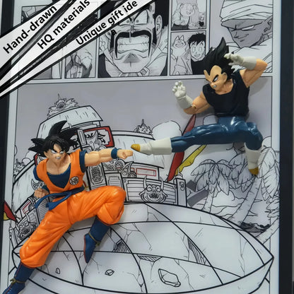Dragon Ball Z Goku & Vegeta 3D Light Painting