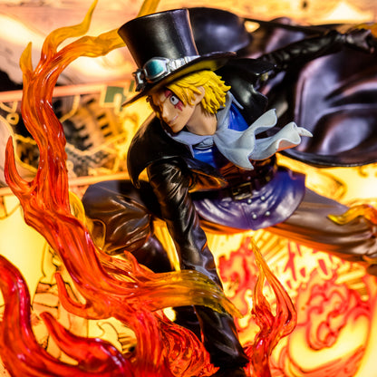 One Piece Sabo 3D Anime Light Painting