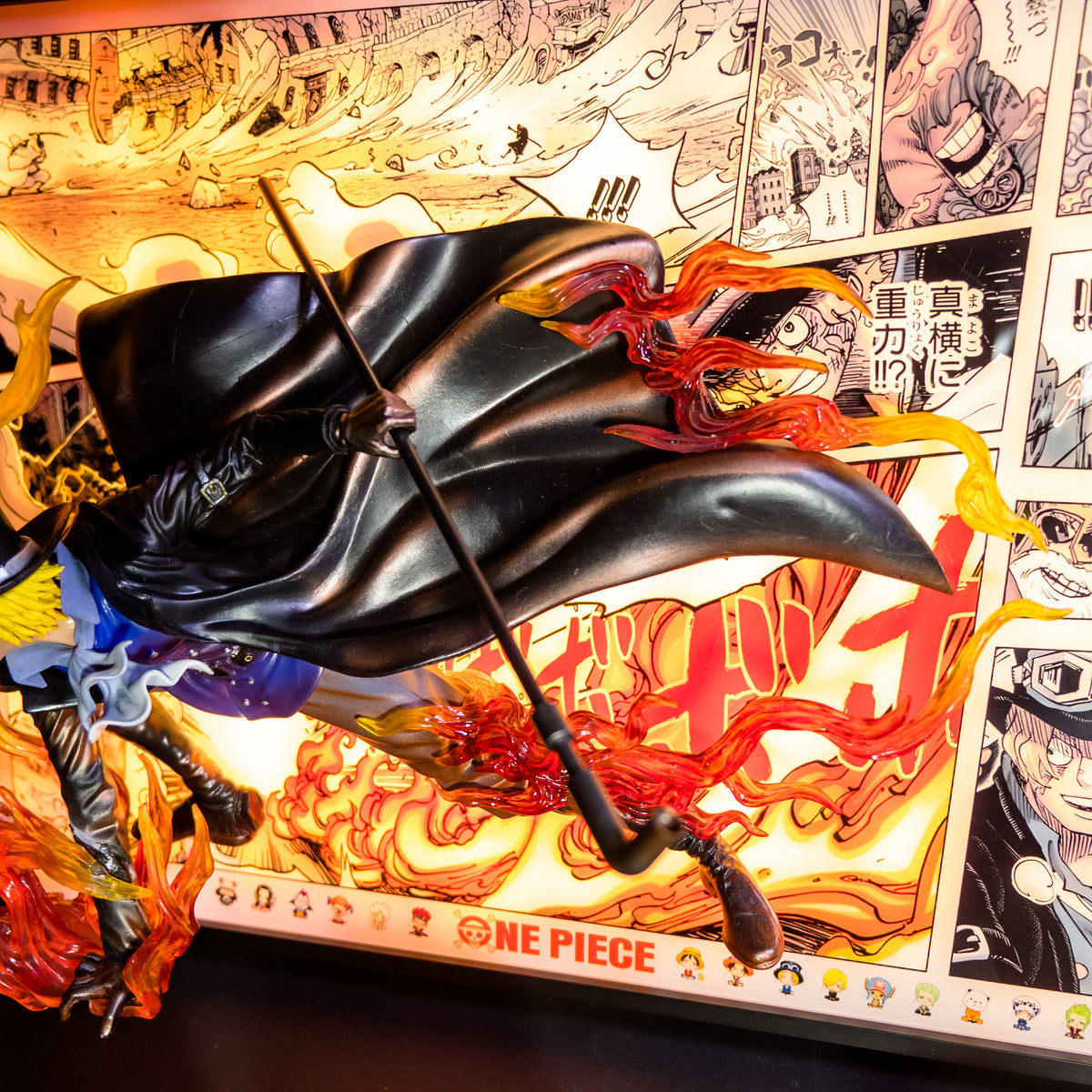 One Piece Sabo 3D Anime Light Painting