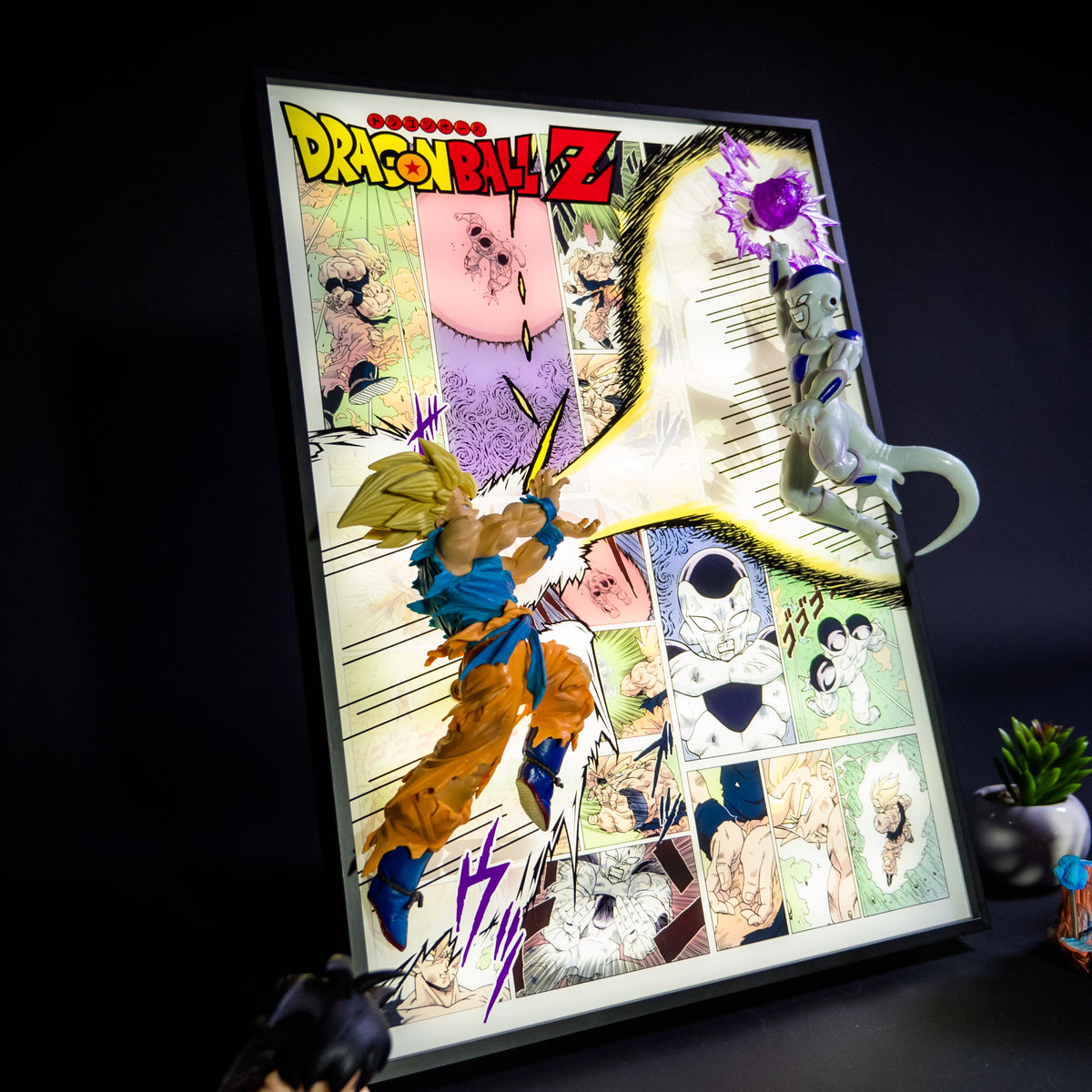 Goku vs Ferisa fight scene 3D Light Painting