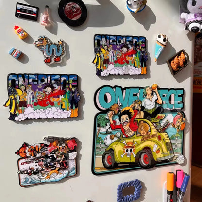 One Piece Fridge Magnet Luffy Zoro Chopper