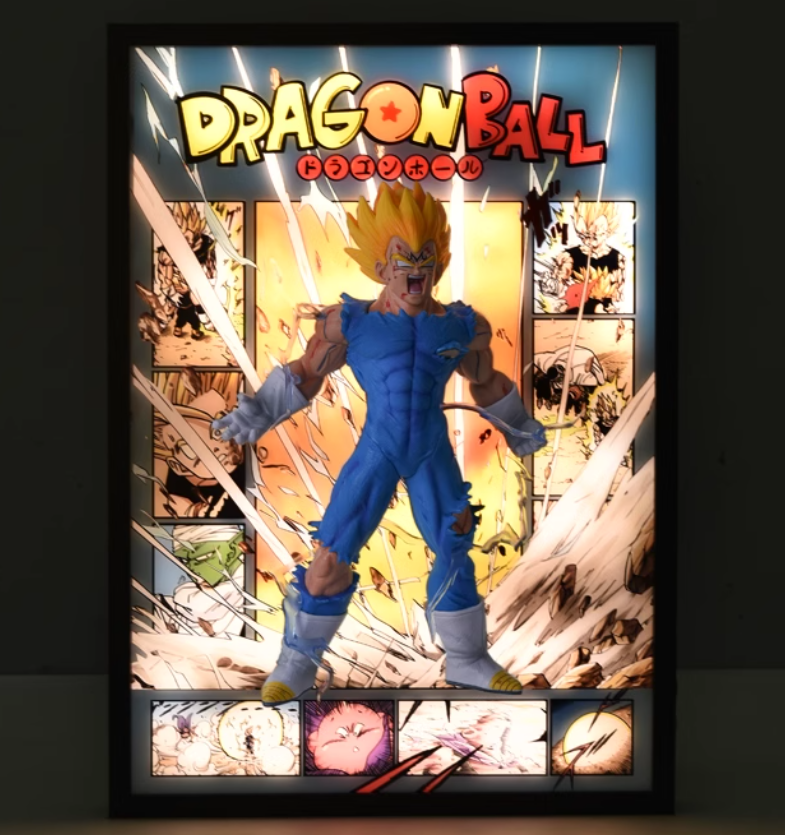Dragon Ball Vegeta 3d Light Painting