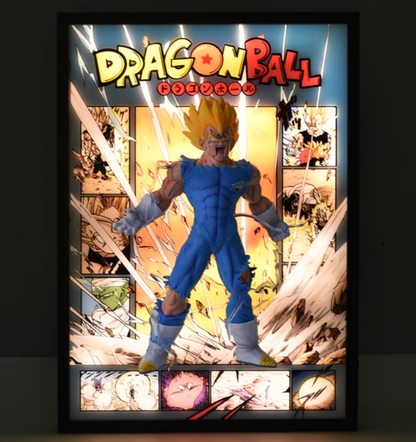Dragon Ball Vegeta 3d Light Painting
