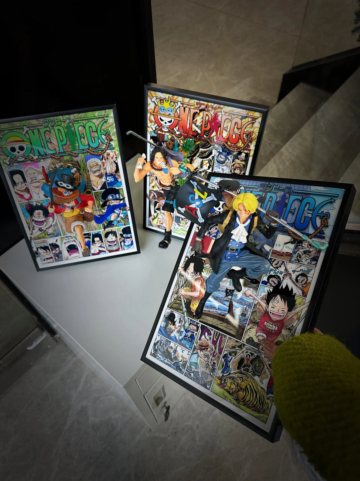 Luffy, Sabo,Ace 3D Anime Art Home Decor
