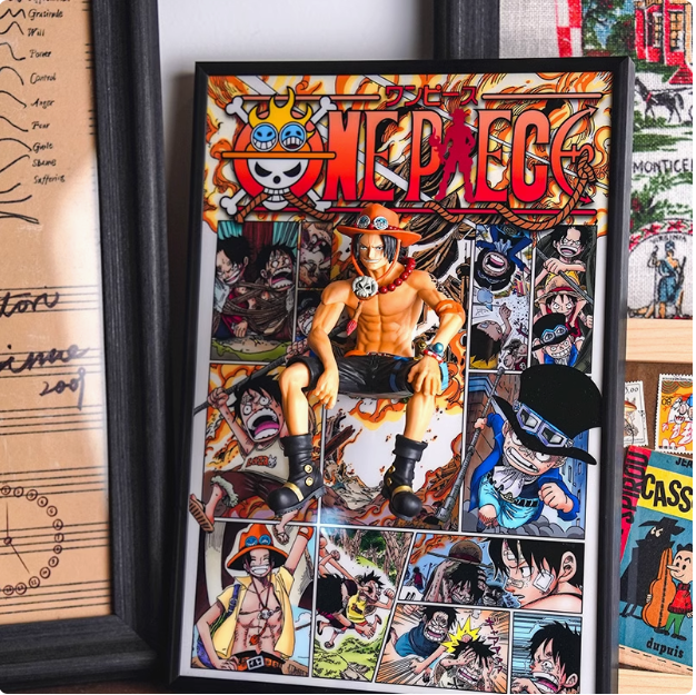 Luffy, Sabo,Ace 3D Anime Art Home Decor