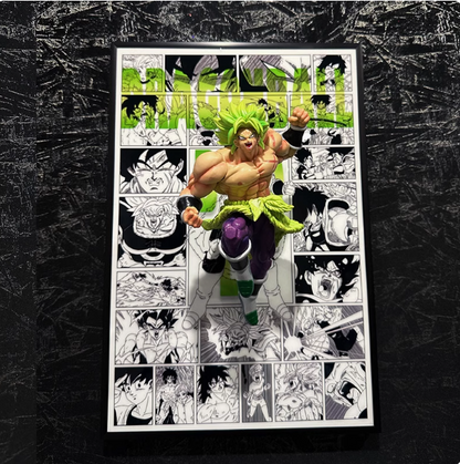 Dragon Ball Z 3D painting Goku, Broly,Vegeta,Trunks
