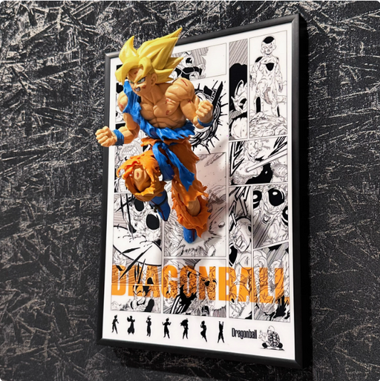 Dragon Ball Z 3D painting Goku, Broly,Vegeta,Trunks