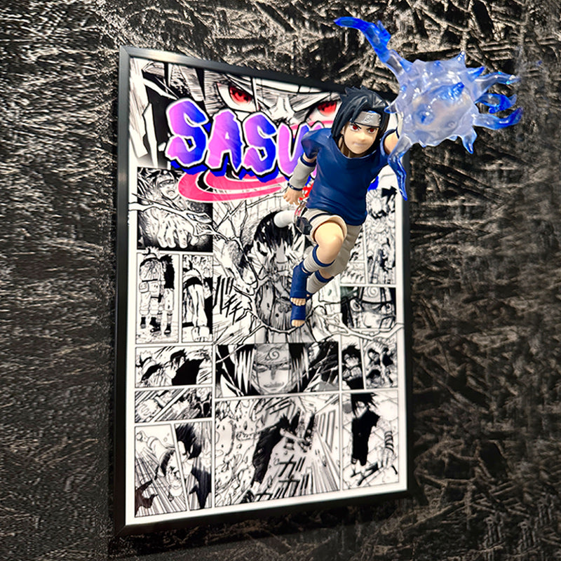 3D Naruto Anime Wall Art