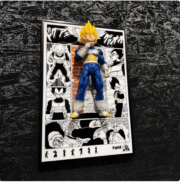 Dragon Ball Z 3D painting Goku, Broly,Vegeta,Trunks