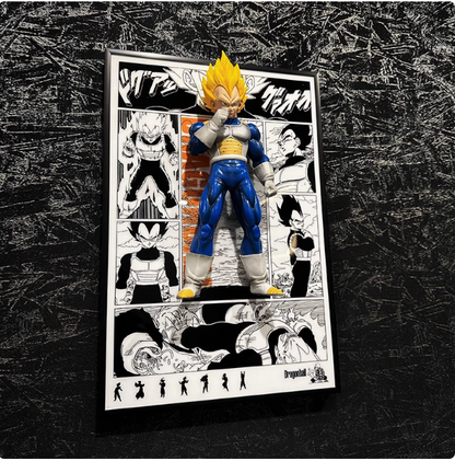 Dragon Ball Z 3D painting Goku, Broly,Vegeta,Trunks