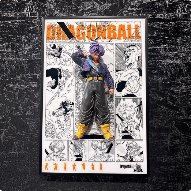 Dragon Ball Z 3D painting Goku, Broly,Vegeta,Trunks