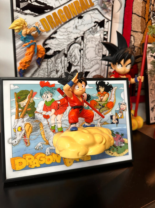 3D Kid Goku Flying Cloud Home Decor