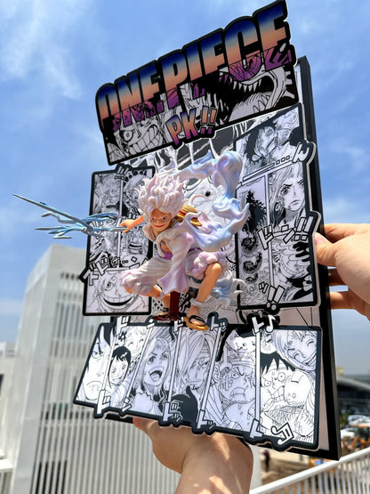 3D Luffy Gear 5 Nika Anime Art Home Decor
