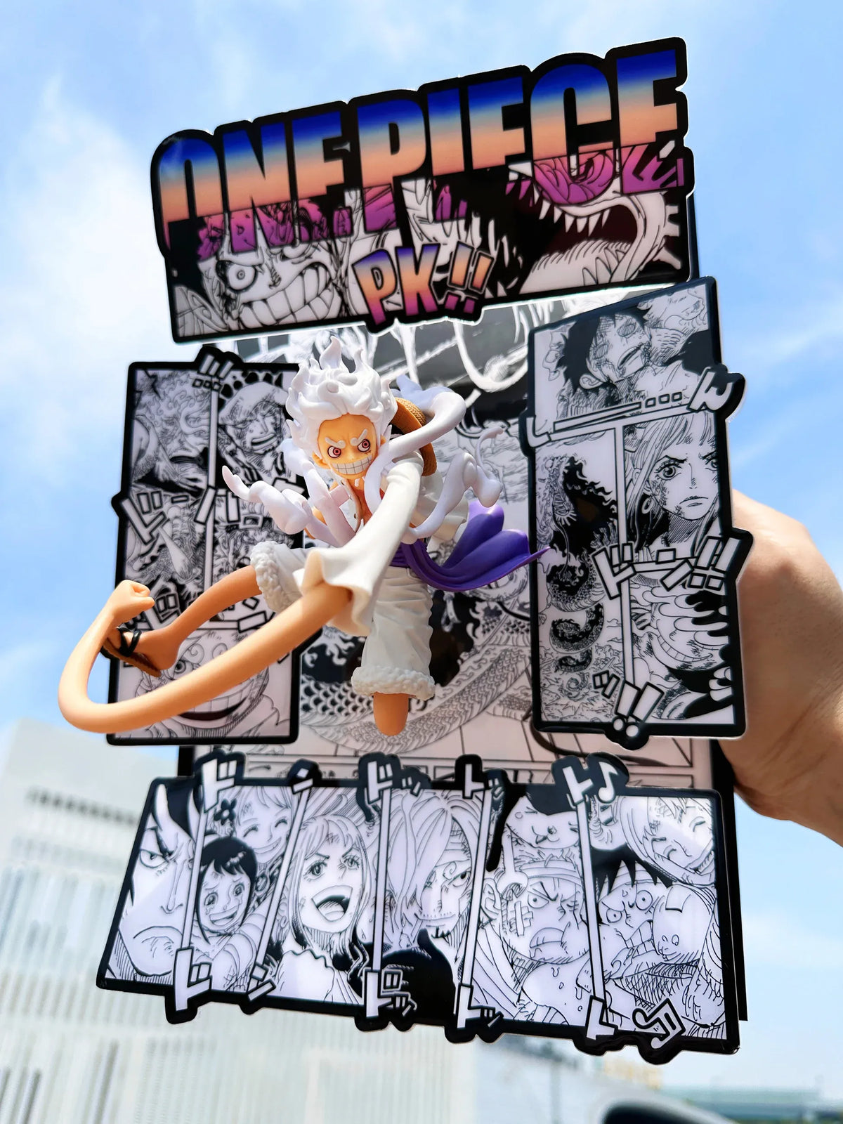 3D Luffy Gear 5 Nika Anime Art Home Decor
