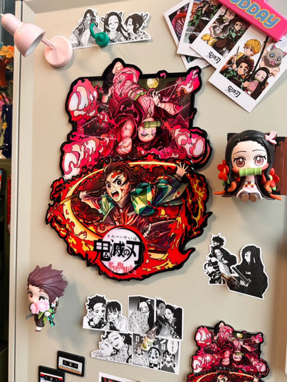 Demon Slayer Tanjiro Anime Magnet,Fridge Stickers