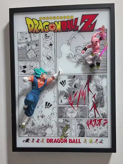 Dragon Ball Z Vegito vs Majin Buu 3D Light Painting