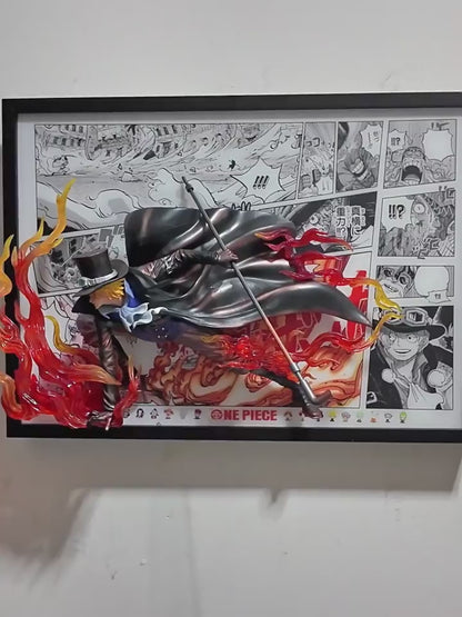 One Piece Sabo 3D Anime Light Painting
