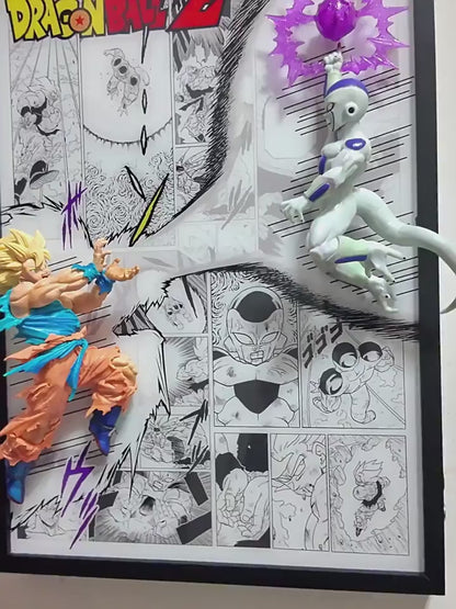Goku vs Ferisa fight scene 3D Light Painting