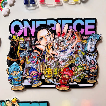 One Piece Fridge Magnet Luffy Zoro Chopper