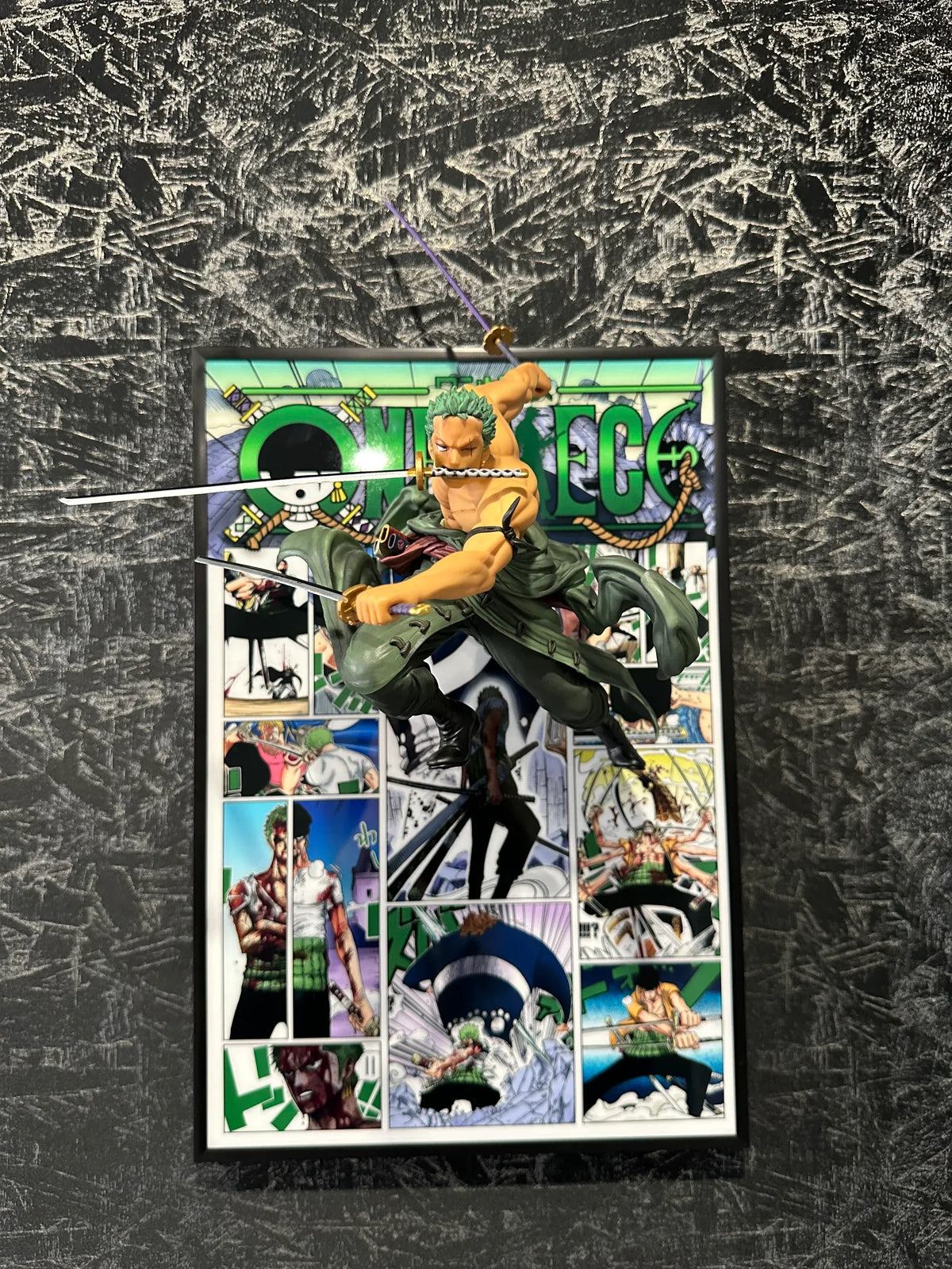 Figuras de anime y pinturas 3D de Zoro